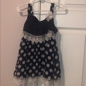 Little girls polka dot shirt